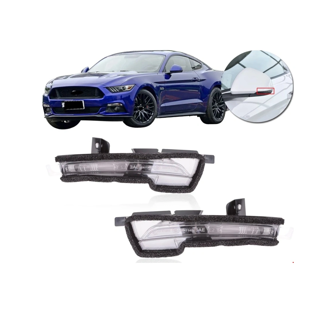 Dış Dikiz Ayna Sinyali Sol Mustang 2015-