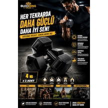 4 Kg Dambıl Seti X 2 Adet Toplam 8 Kg