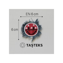 Ütülenebilen Veya Sticker Olarak Kullanılabilen Smiley Kot Patch Modeli