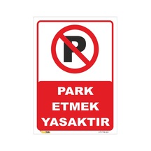 Park Etmek Yasaktır Levhası Levha 15x21 Cm Sticker