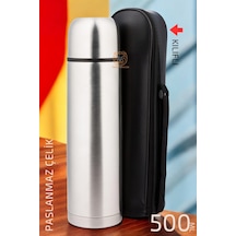Findit 500 Ml Deri Kılıflı Çelik Matara Diğer