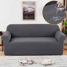 Koyu Gri Su Geçirmez Kanepe Kılıfı Koltuk Slipcover  3-seater 175-210cm