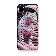 Reeder S19 Max Uyumlu Pembe Leopar Desenli Silikon Kılıf