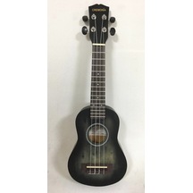 Cremonia Au-H01A-21Bk Soprano Ukulele Mat Siyah