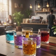 6 Lı Kahve Yanı Bardağı Seti 75 Ml Desenli Cam Mini Bardak, Espresso & Türk Kahvesi Su Bardağı, Şık Ve Dayanıklı Tasarım Açık Kırmızı