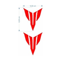 Mt Logo 5 X 5 Cm Kırmızı Sticker 2 Li