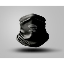 Buffalo F Ck Tasarımlı Motorcu Buff Maske Outdoor Boyunluk Unisex Bandana Siyah