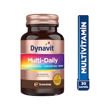 Dynavit Multidaily 30 Kapsül - Multivitamin&enerji - 13 Vitamin, 7 Mineral, Koenzim Q10, Rhodiola Ekstresi Multi-daily