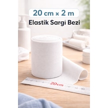20 Cm X 2 M Hidrofil Sargı Bezi Pamuklu Gazlı Bez Kısa Metraj Medikal Sarım Bezi 1 Adet