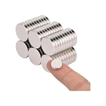 15 Adet Yuvarlak Neodyum Mıknatıs, 10x2 Mm, Güçlü Çekim