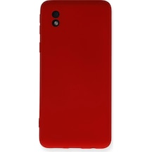 Mey Najmaddin Samsung Galaxy Uyumlu A01 Core Kılıf Nano İçi Kadife Silikon - Kırmızı Najmaddin Diğer