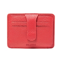 Kırmızı Cüzdan & Kartlık Unisex 539 Grande Deri Cüzdan Kartlık