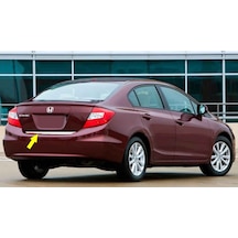 Honda Civic Formlu Krom Bagaj Alt Çıta 2012-2016 Arası Paslanmaz N11.5756