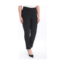 Petunya Butik Bel Lastikli Punto Kumaş Pantolon Siyah
