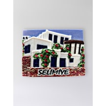 Selimiye Polyester Kabartmalı Magnet 7,5 X 5,5 Cm Dekoratif Hediyelik Buzdolabı Süsü Kod:1578