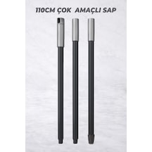 110 Cm Çok Amaçlı Sap Sadece Sap - Demonte Sap - Fırça Mop Paspas Yersil Camsil Uyumlu Sap