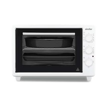 Simfer 3483 Beyaz 34 LT Statik Mini / Midi Fırın - 4 Fonksiyon, Programlanabilir Pişirme & Isı Kontrol Sistem