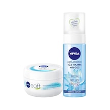 Nivea Soft 300 ML + Nivea Canlandırıcı Yüz Temizleme Köpüğü