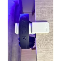 Premium Beyaz Masa Kenarı Kulaklık Standı Polardock Edition Kaydırmaz Keçeli, Ergonomik Ve Güçlendirilmiş