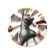 Aşçı Fare Ratatouille Çocuk Odası Duvar Saati (407732278) Çok Renkli