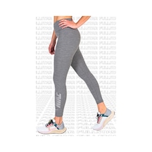 Nike One Diamond Shine 7/8 Leggins 2 Cepli Yapay Elmaslı Toparlayıcı Tayt Gri Gri