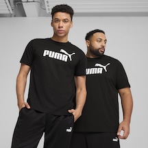 Puma ESS No. 1 Logo Tee Unisex  Siyah Tişört
