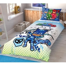 Taç - Pj Masks Çek Canlandır Lisanslı Tek Kişilik Nevresim Takımı