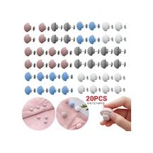 Mavi 8pcs-4-20pcs Çarşaf Yorgan Klipsi Bir Düğme Kilidini Nevresim Raptiye Klipsi Kaymaz Battaniye Tokaları Yorgan Tutucu Sabitleyici Tutucular
