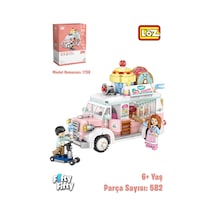 Loz Mini Block Serisi Food Truck/yemek Kamyonu -lz1738 582 Parça Oyuncak Yapım Seti