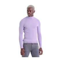 Hatemoğlu Mor Regular Fit Düz Balıkçı Yaka Klasik Yün Triko Kazak Lila Hatemoğlu Mor Regular Fit Düz Balıkçı Yaka Klasik Yün Triko Kazak Lila