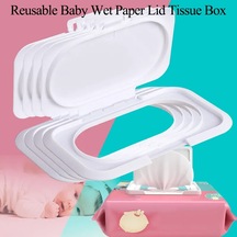 1pc-1/5/10pc Yeniden Kullanılabilir Bebek Islak Kağıt Kapaklı Doku Kutusu Islak Kağıt Kapaklı Yapışkansız Taşınabilir Mobil Mendil Islak Kağıt Kutusu Kapağı Kullanışlı
