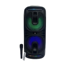 Kts-1819 Siyah Bluetooth Hoparlör Rgb Led, Dahili Mikrofon, Kumandalı Speaker-1325