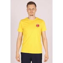 Sarı Paramedik Bisiklet Yaka Tişört Unisex