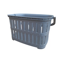 Tuffex Mandal Sepeti Bambu Desen Plastik Gri Diğer