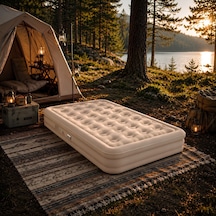 Inflatable Mattress Kmp263 Üç Kişilik Şişme Kamp Ve Seyahat Yatağı Çok Renkli