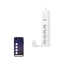 Akıllı Wi-fi Destekli 16a 4'lü Çocuk Kilitli Akım Korumalı Çoklu Priz - Neutronlife Uygulaması Üzerinden Kontro 0