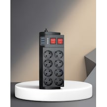 8 Priz + 3 Usb Isıya Dayanıklı Termal Korumalı Uzatma Kablosu