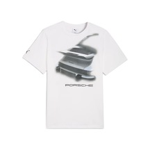 Puma 634489-05 Porsche Graphic Tee 1 Tişört Erkek T-shirt Beyaz
