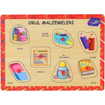Ony-196-197 Ahşap Tutmalı Okul Malzemeleri