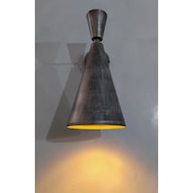 Mylights Retro Rustik Gri Eskitme Duvar Lambası Aplik Eskitme