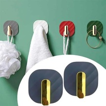 2li Yapışkanlı Retro Askılık Dolap Kapak Kulpu Gri Gri 2li Yapışkanlı Retro Askılık Dolap Kapak Kulpu Gri Gri