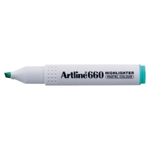 Fosforlu Kalem İşaret Kalemi Kesik Uç 1,0-4,0 Mm Pastel Green Yeşil 660 12 Li Paket Diğer