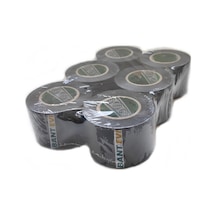 Tr Bant Evi Siyah Pvc Bant 6 Adet 5cmx25m Geniş İzolasyon Bandı 50mm
