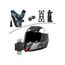 Motorsiklet Kask Önü Takılan Telefon Tutucu Aksiyon Kamerası Takılabilen Aparat 4915