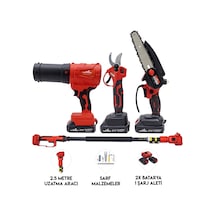 Dawreek BT0241 Dörtlü Budama Seti MW Teleskopik 2.5M + Ağaç Budama + Bağ Makası + Turbo Fan