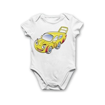 Babylimon Bebek Kız - Erkek Body Kısa Kollu Beyaz - 132147392 Beyaz