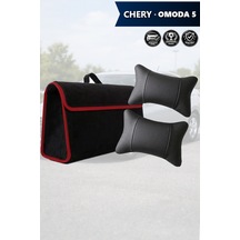 Chery Omoda 5 Uyumlu Bagaj Çantası Koltuk Yastığı Siyah Renk Lüks Model