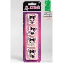 X Dekomus Lisanslı Kuromi 4'lü Silgi