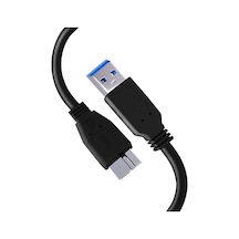 Western Digital Wd/seagate/elements/toshiba/my Passport/samsung Galaxy S5 M3 1tb/hitachi/xbox/ps4 İçin Taşınabilir Sabit Disk İçin Usb 3.0 A - Micro B Harici Sabit Sürücü Kablosu - Siyah 50cm