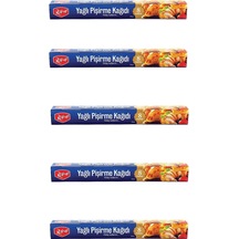 Roll-Up Yağlı Fırın Tepsi Pişirme Kızartma Kağıdı 5'li 8 M